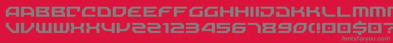 NechaoSharp Font – Gray Fonts on Red Background
