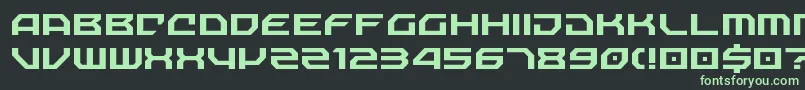 fuente NechaoSharp – Fuentes Verdes Sobre Fondo Negro