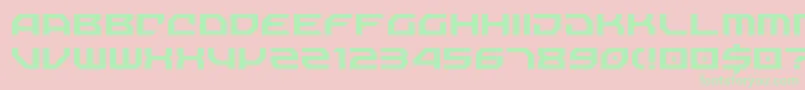 NechaoSharp Font – Green Fonts on Pink Background