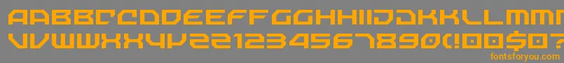 NechaoSharp Font – Orange Fonts on Gray Background