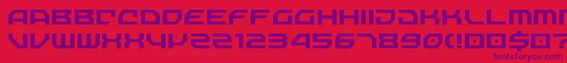 NechaoSharp Font – Purple Fonts on Red Background