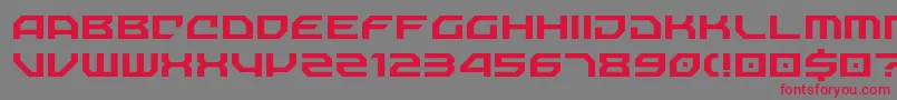 NechaoSharp Font – Red Fonts on Gray Background
