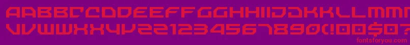 NechaoSharp Font – Red Fonts on Purple Background