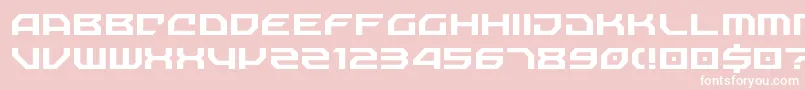 NechaoSharp Font – White Fonts on Pink Background