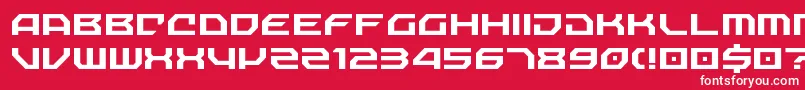 NechaoSharp Font – White Fonts on Red Background