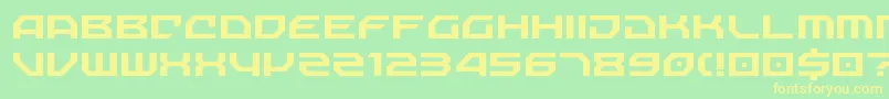 NechaoSharp Font – Yellow Fonts on Green Background