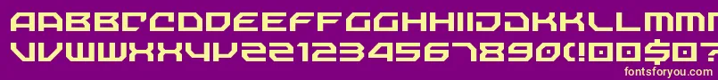 NechaoSharp Font – Yellow Fonts on Purple Background