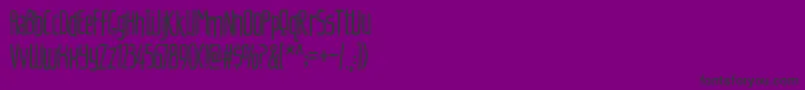 フォントCherilyBlussomDemo – 紫の背景に黒い文字