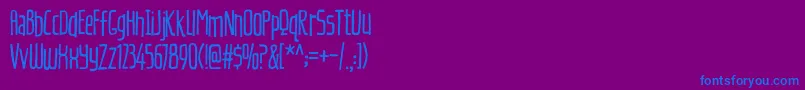 CherilyBlussomDemo Font – Blue Fonts on Purple Background