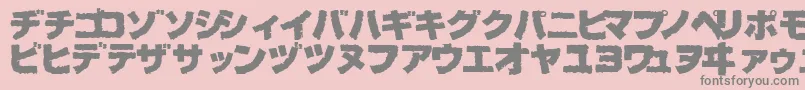 BogBl Font – Gray Fonts on Pink Background