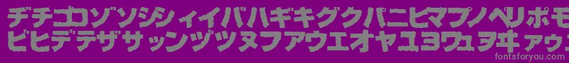 BogBl Font – Gray Fonts on Purple Background
