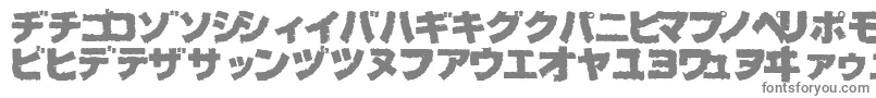 フォントBogBl – 白い背景に灰色の文字