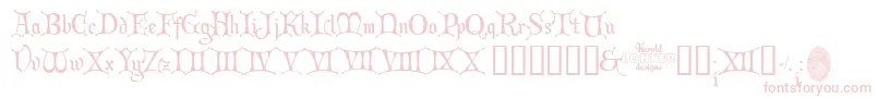 Chric2 Font – Pink Fonts on White Background