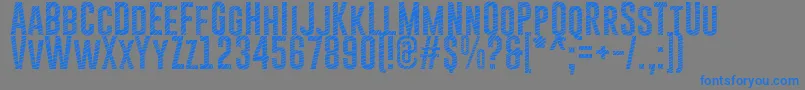 GoboldCuts Font – Blue Fonts on Gray Background