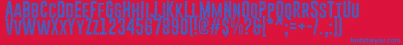 GoboldCuts Font – Blue Fonts on Red Background