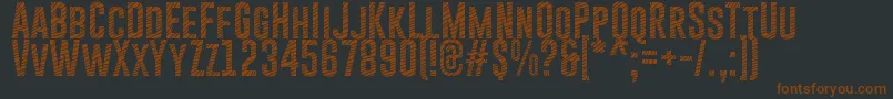 GoboldCuts Font – Brown Fonts on Black Background