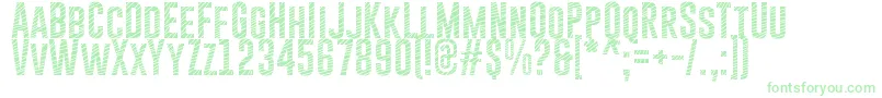 Weitere Informationen zur GoboldCuts-Schriftart GoboldCuts-Schriftart – Grüne Schriften auf weißem Hintergrund