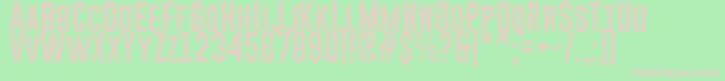 GoboldCuts Font – Pink Fonts on Green Background