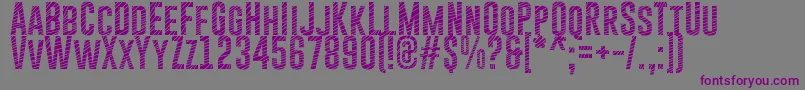 GoboldCuts-fontti – violetit fontit harmaalla taustalla