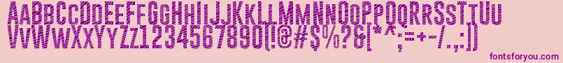 GoboldCuts Font – Purple Fonts on Pink Background
