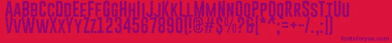 GoboldCuts Font – Purple Fonts on Red Background