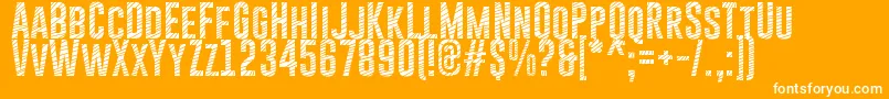 GoboldCuts Font – White Fonts on Orange Background