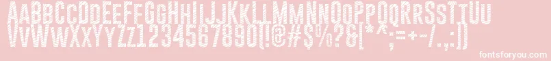 GoboldCuts Font – White Fonts on Pink Background