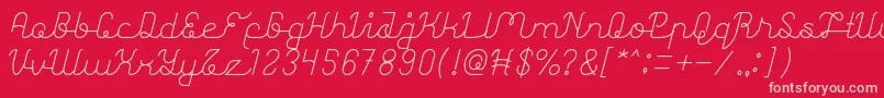 Astonishing Font – Pink Fonts on Red Background