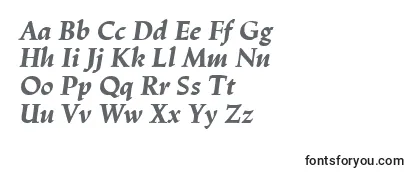 LinotypeTrajanusBlackitalic -fontin tarkastelu