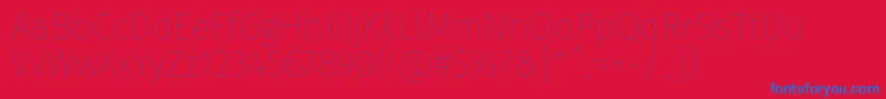 FirasansEight Font – Blue Fonts on Red Background