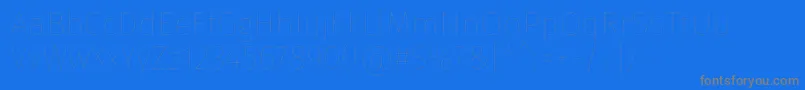 FirasansEight-Schriftart – Graue Schriften auf blauem Hintergrund