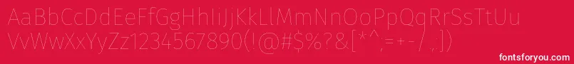 FirasansEight Font – White Fonts on Red Background