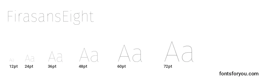 FirasansEight Font Sizes