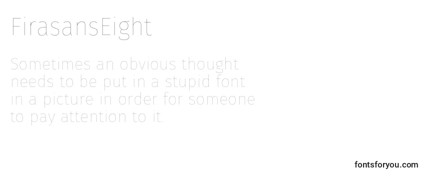 Review of the FirasansEight Font