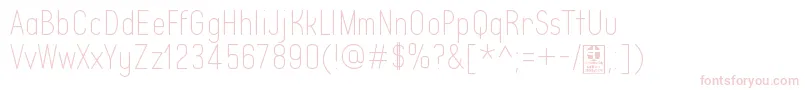 TypoQuikThinDemo Font – Pink Fonts on White Background