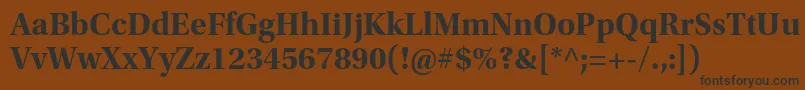 UtopiastdBoldsubh Font – Black Fonts on Brown Background
