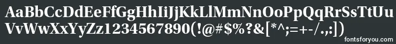 UtopiastdBoldsubh Font – White Fonts on Black Background