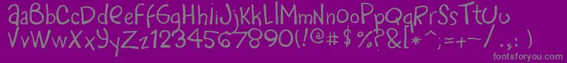 Rafa Font – Gray Fonts on Purple Background