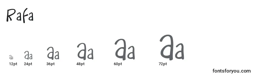 Rafa Font Sizes