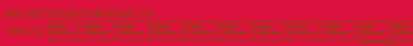 Шрифт BetterTogetherCondensed – коричневые шрифты на красном фоне