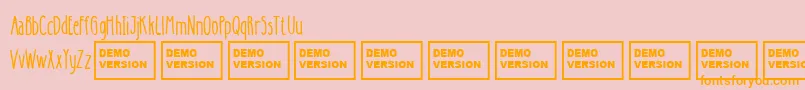 fuente BetterTogetherCondensed – Fuentes Naranjas Sobre Fondo Rosa