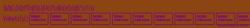 Шрифт BetterTogetherCondensed – фиолетовые шрифты на коричневом фоне