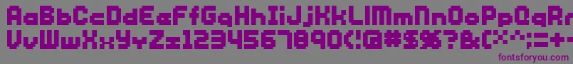 Shakagraphics12 Font – Purple Fonts on Gray Background