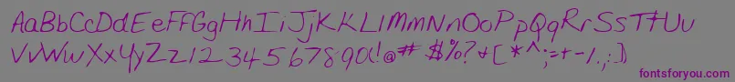 Шрифт Lehn175 – фиолетовые шрифты на сером фоне
