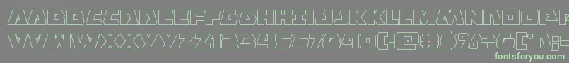 Подробнее о шрифте Eaglestrikeout Шрифт Eaglestrikeout – зелёные шрифты на сером фоне