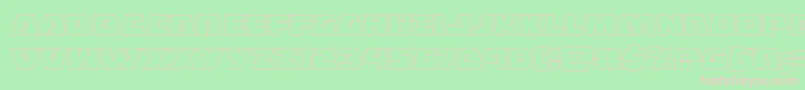 Eaglestrikeout Font – Pink Fonts on Green Background