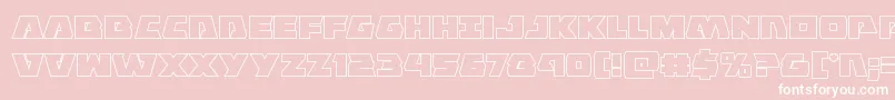 Eaglestrikeout Font – White Fonts on Pink Background