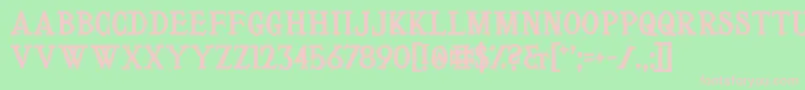 LeVoyageDansLaLune Font – Pink Fonts on Green Background