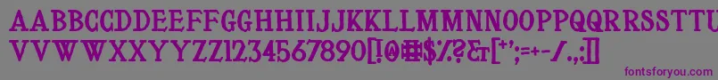 LeVoyageDansLaLune Font – Purple Fonts on Gray Background