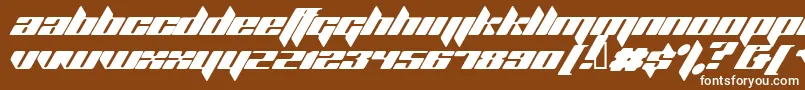 Plank Font – White Fonts on Brown Background